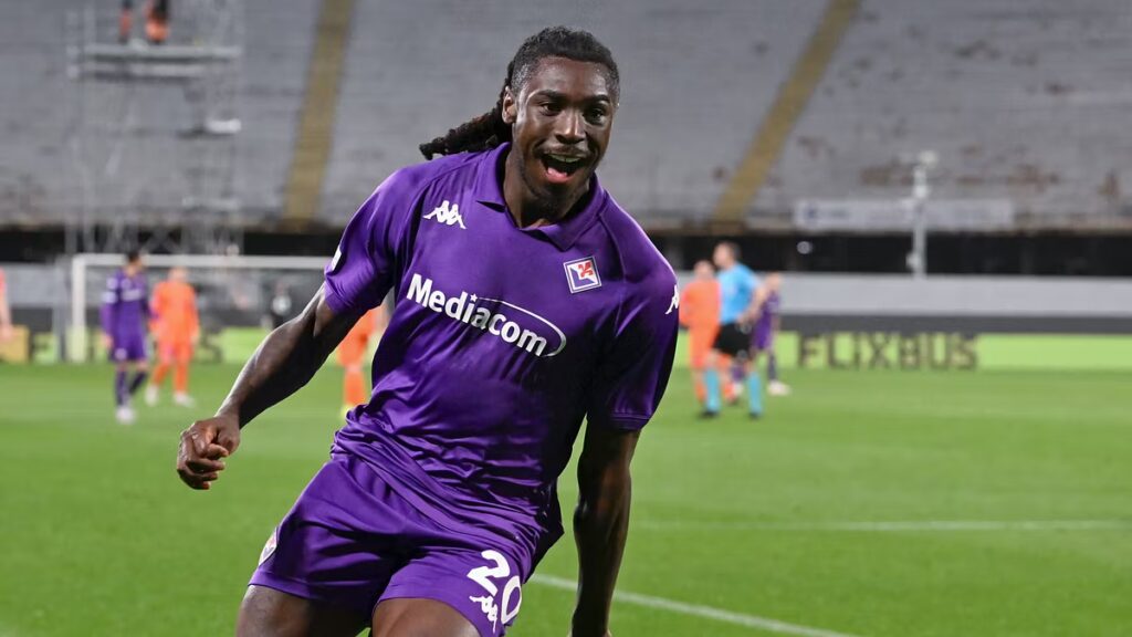 Moise Kean attaccante della Fiorentina