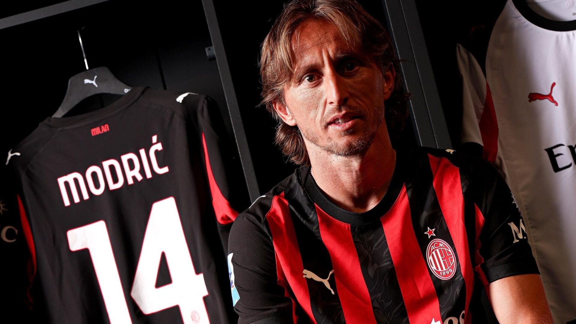Modric con la maglia del Milan