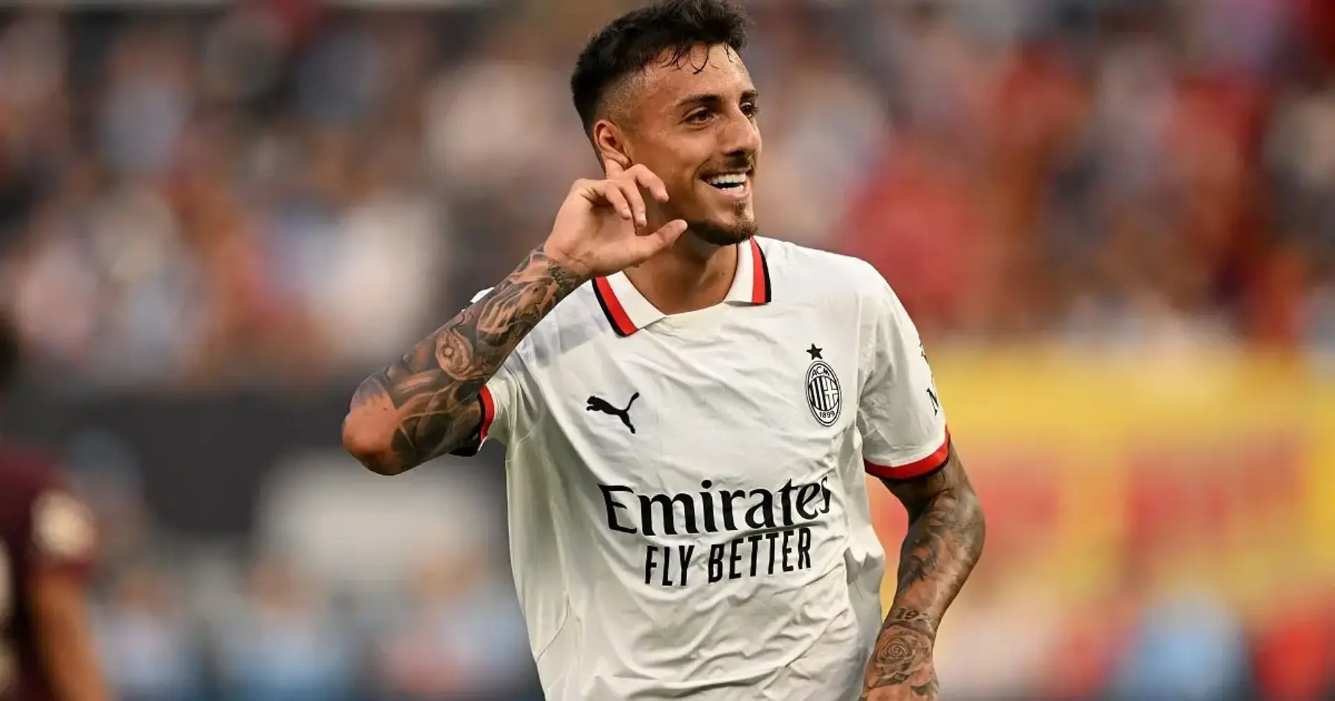 Nasti con la maglia del Milan