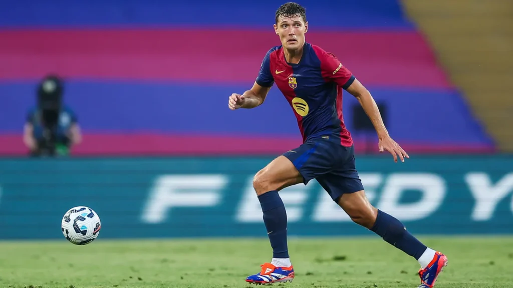 Christensen con la maglia del Barcellona