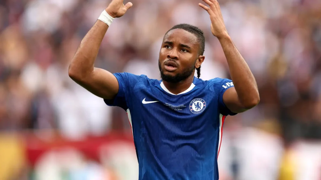 Nkunku con la maglia del Chelsea