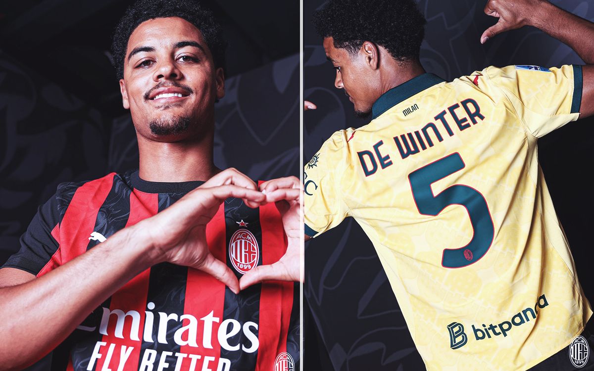 De Winter con la maglia del Milan