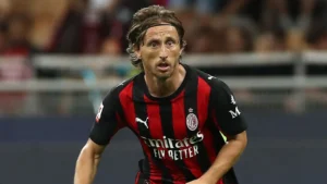 Luka Modric con la maglia del Milan