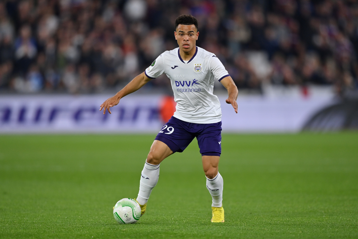 Stroeykens con la maglia dell'Anderlecht