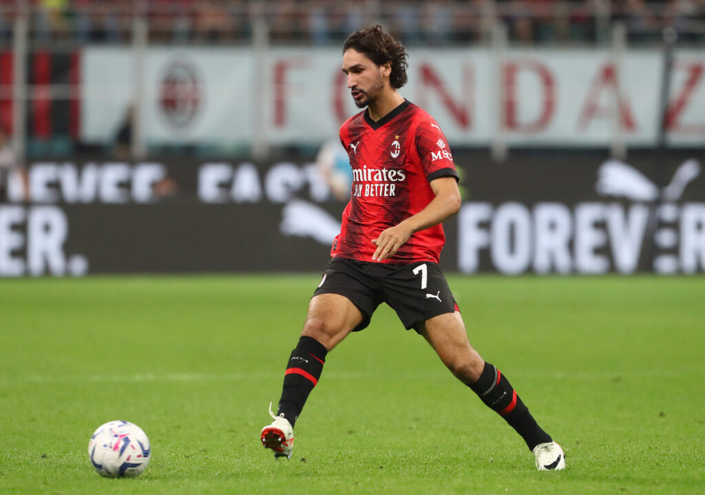 Adli con la maglia del Milan