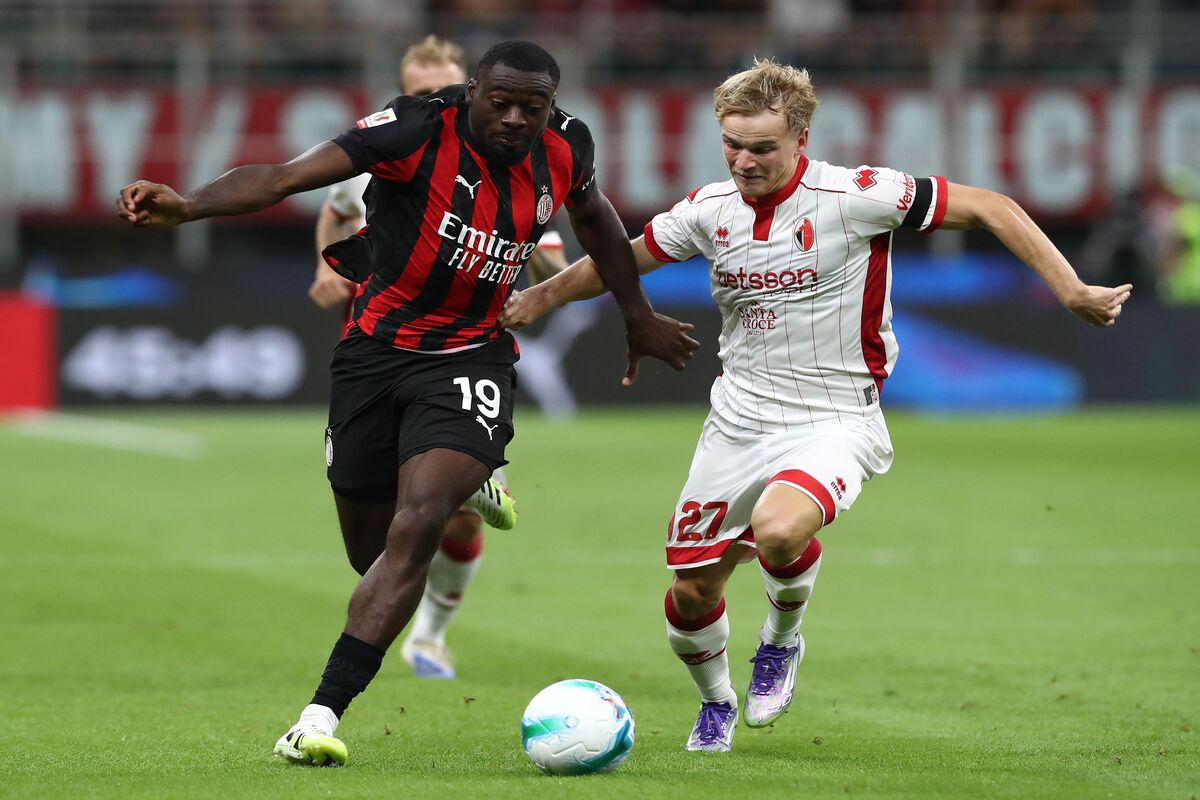 Estupinan in campo contro il Bari in Coppa Italia