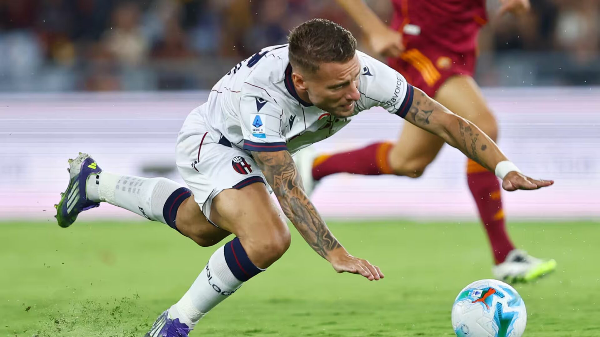 Ciro Immobile, l'infortunio contro la Roma in campionato