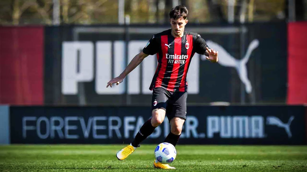 Marco Nasti con la maglia del Milan