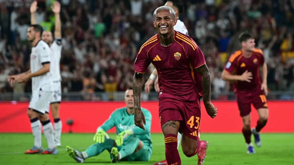 Wesley in gol contro il Bologna