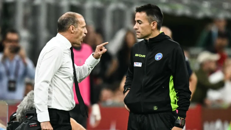 Max Allegri durante Milan-Bologna
