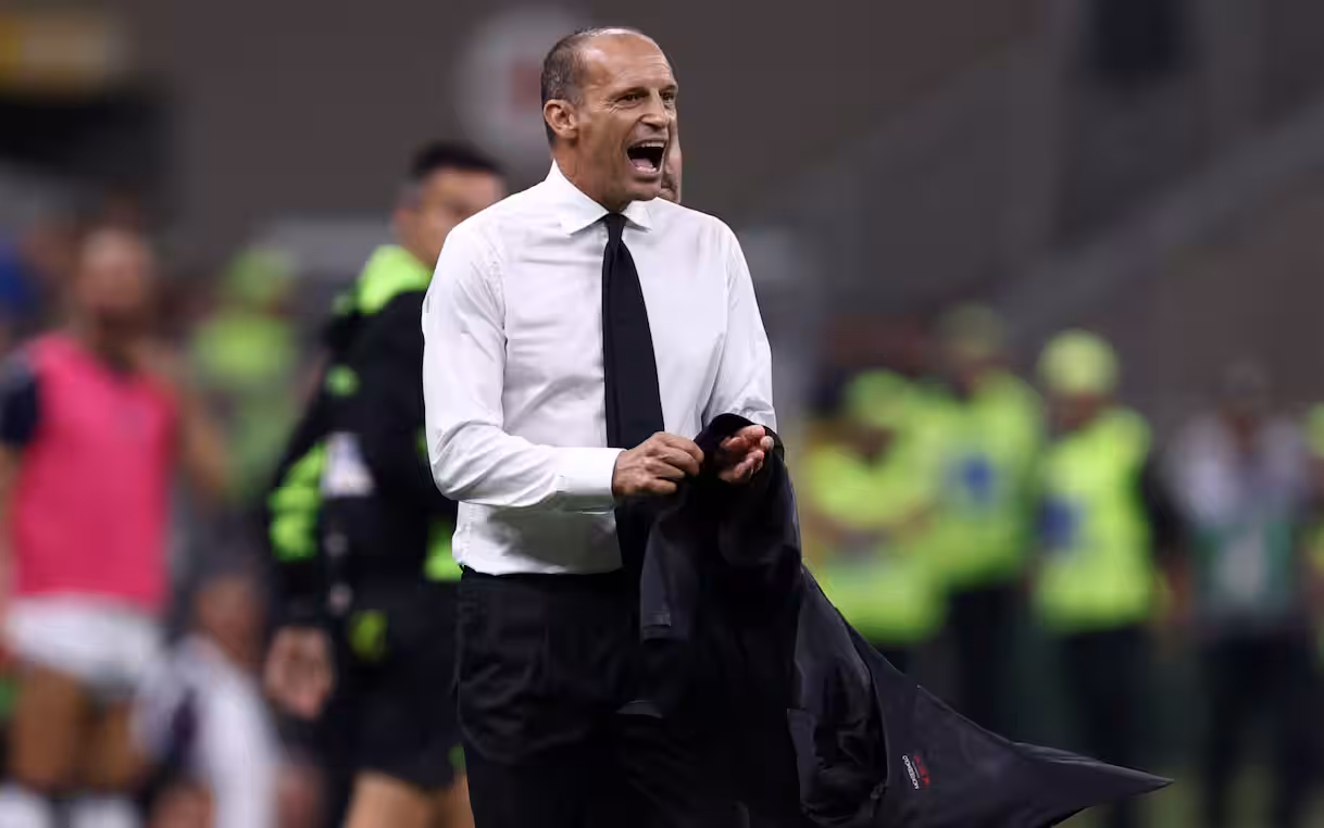 Allegri espulso durante Milan-Bologna