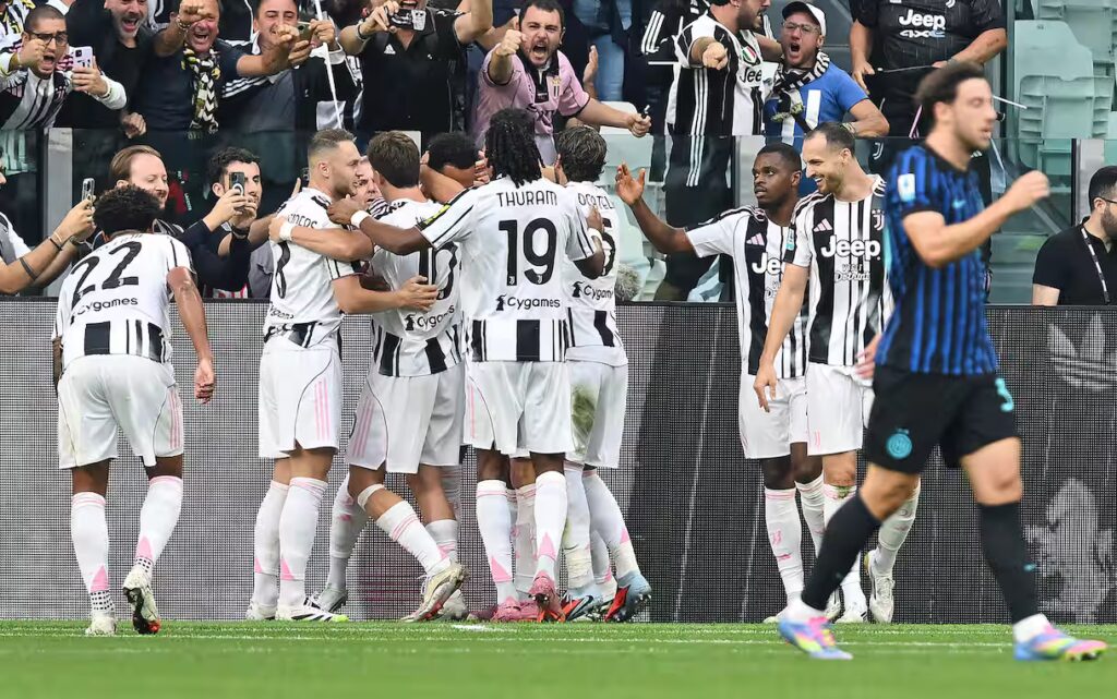 La Juventus in goal contro l'Inter