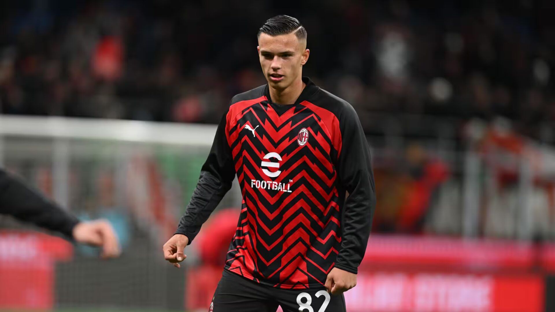 Jan-Carlo Simic con la maglia del Milan