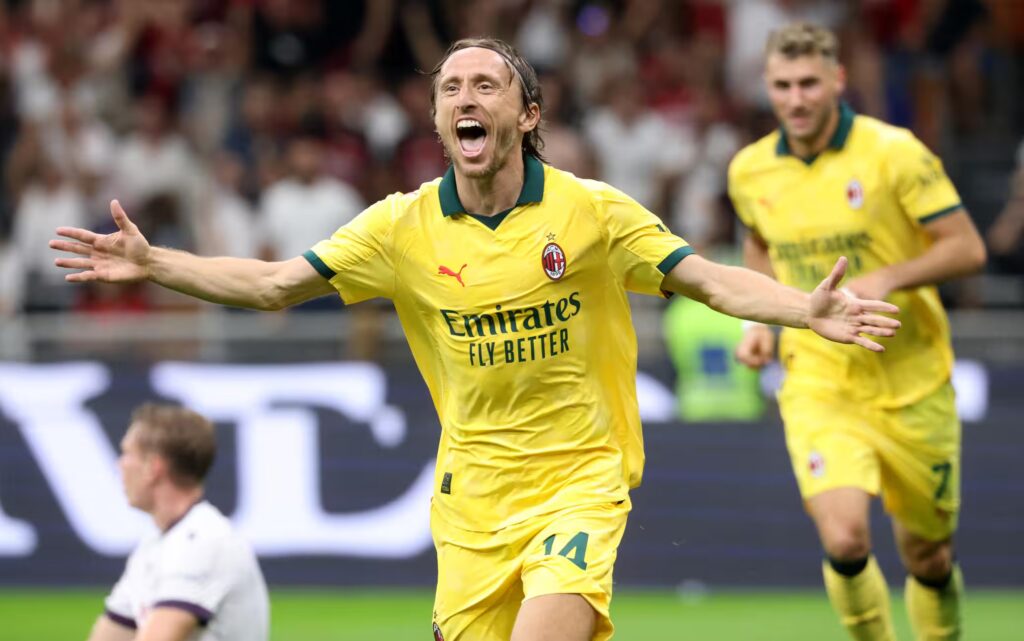 Modric in gol contro il Bologna
