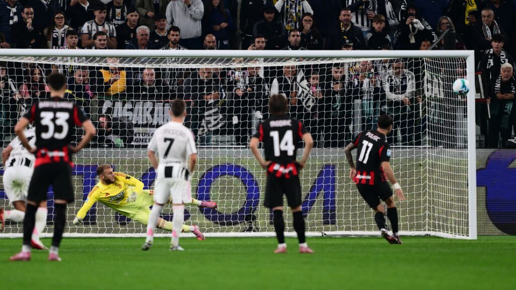 Pulisic sbaglia il rigore contro la Juventus