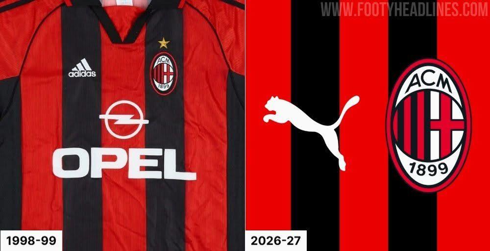 Milan, prime indiscrezioni sulla maglia 2026/27: ritorno al 1998-99
