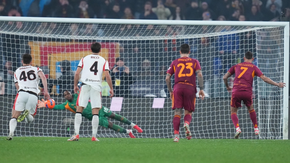 Roma Milan 1 1, botta e risposta all’Olimpico: De Winter illude, Pellegrini firma il pari